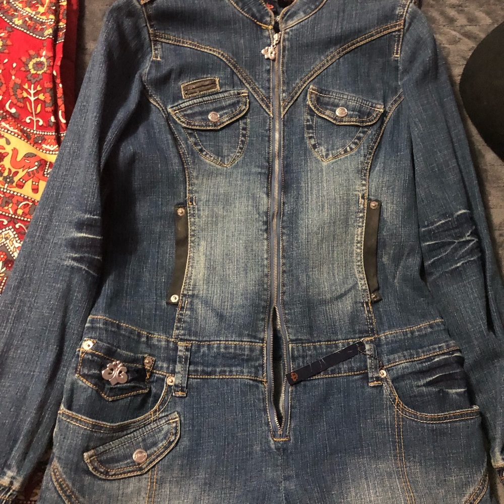 COPY - House of Dereon Denim Jumpsuit